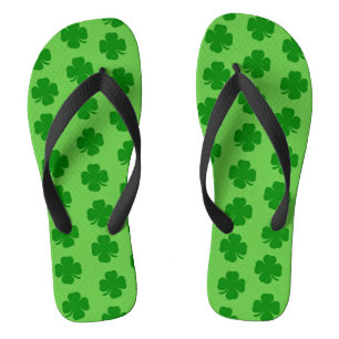 Chinelos Shamrocks, Ruas Felizes. Dia de Patrick!