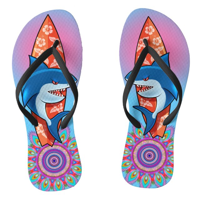 Chinelos Shark surf hippy boho (Pé da cama)