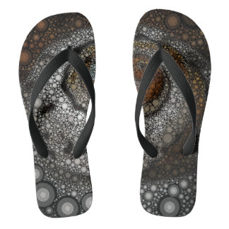Chinelos Silver Shell Spiral