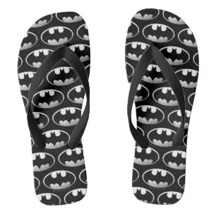 Chinelos Símbolo Batman Logotipo Grainy