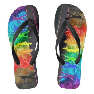 Chinelos SlipperyJoe's Dancing Pride Shadows gay presentes 