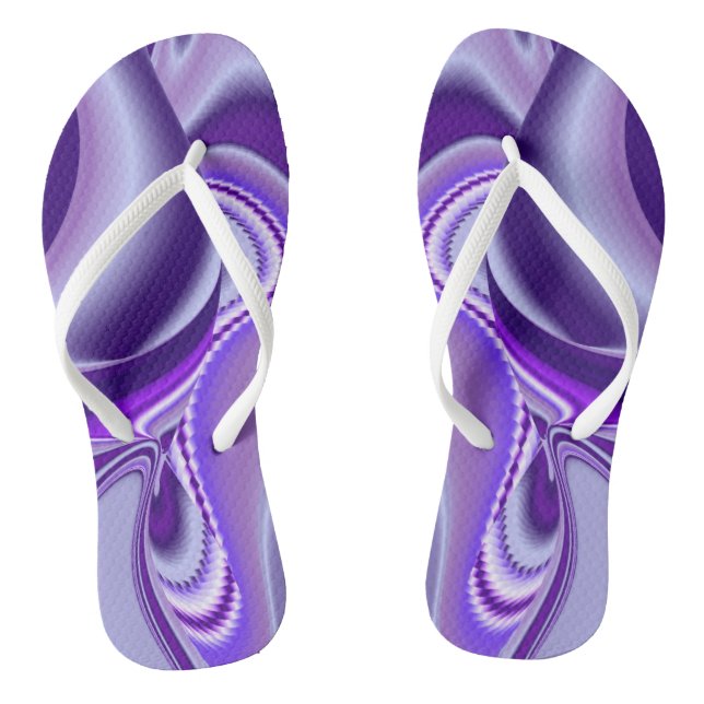 Chinelos Sonhos de Arco-Íris de Flor Roxo (Pé da cama)