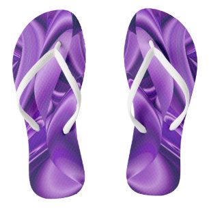 Chinelos Sonhos de Arco-Íris de Flor Roxo