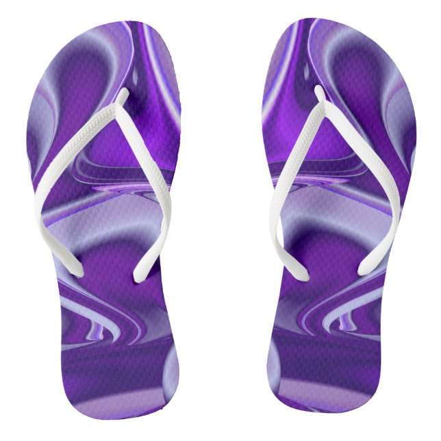 Chinelos Sonhos de Arco-Íris de Flor Roxo (Pé da cama)