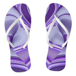 Chinelos Sonhos de Arco-Íris de Flor Roxo