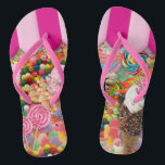 Chinelos Sorvete Candy Super Sweet Engraçado<br><div class="desc">Candy Sweet 16 chinelos engraçados Sorvetes.</div>