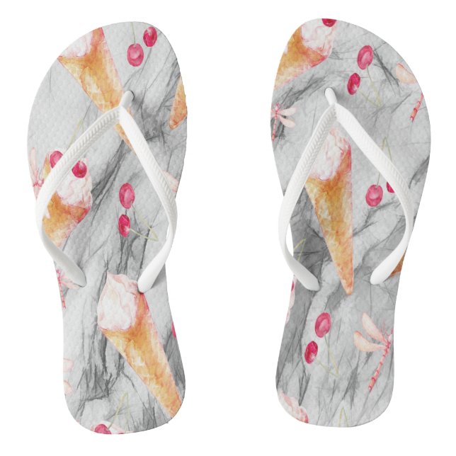 Chinelos Sorvete por favor Sandals (Pé da cama)