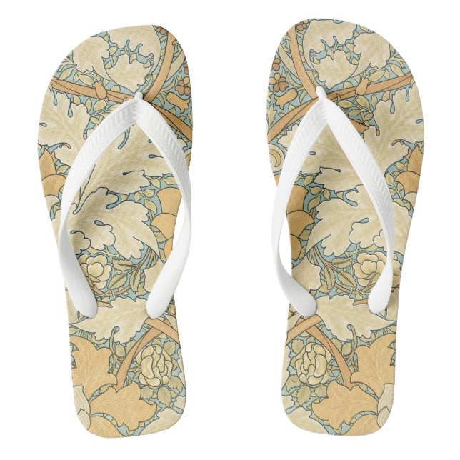 Chinelos St. James por William Morris, Folhas de Acanto (Pé da cama)