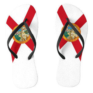 Chinelos Straps delgados de adultos com bandeira da Flórid