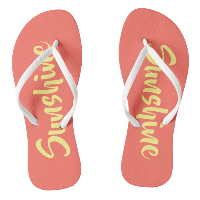Chinelos Sunshine Coral (Pé da cama)