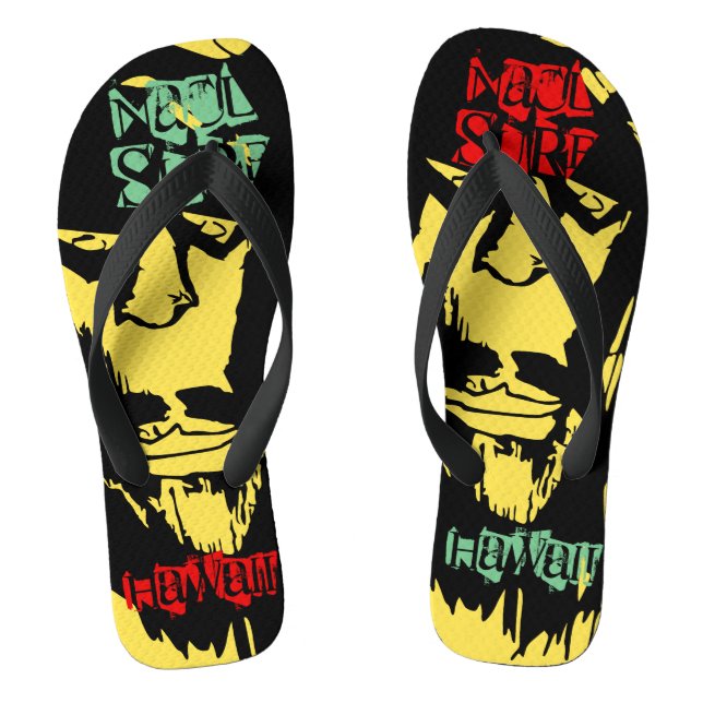 Chinelos Surf NaCL HAWAII RASTA (Pé da cama)
