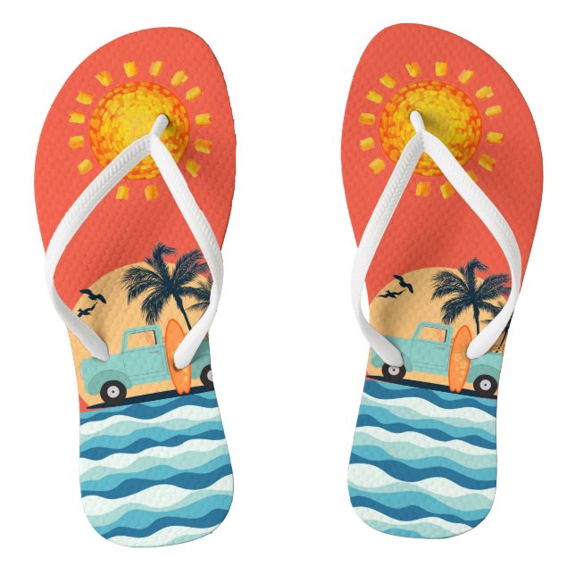 Chinelos Surfing Retro (Pé da cama)