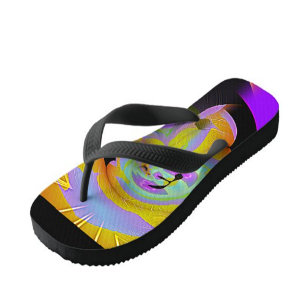 Chinelos Surreal Abstrato Thong