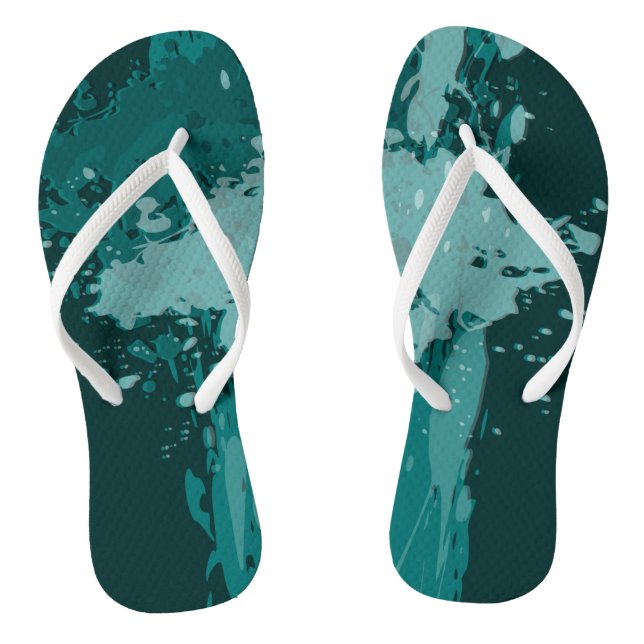 Chinelos Tabuleiro de Tinta Teal - Suprimento de Festa de c (Pé da cama)