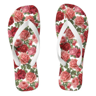 Chinelos Tangas largas dos flip-flops da correia das ROSAS
