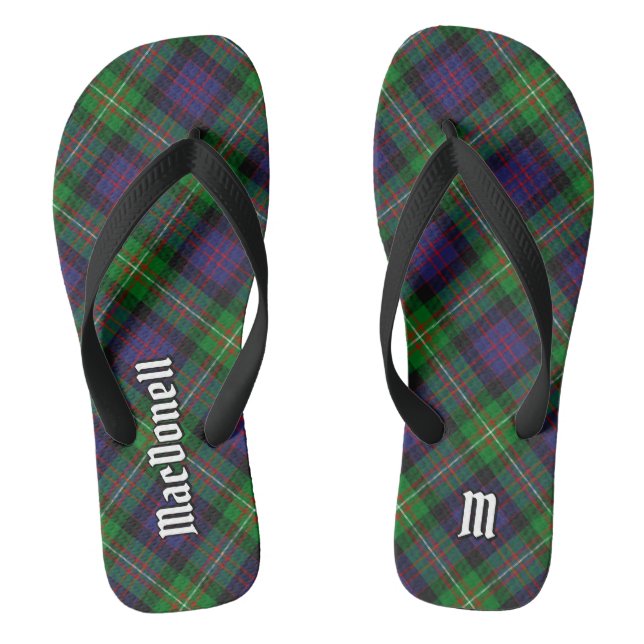 Chinelos Tartan do Clã MacDonell de Glengarry (Pé da cama)