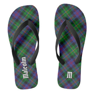 Chinelos Tartan do Clã Malcolm