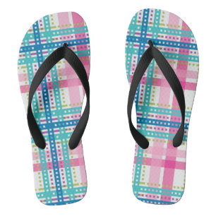 Chinelos Tartan, teste padrão da xadrez