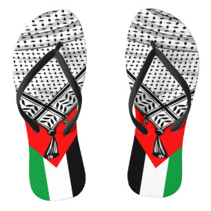 Chinelos Tecido Tradicional do Keffiyeh Scarf Palestino
