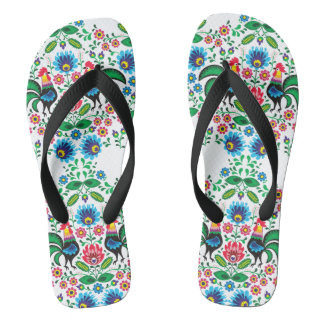 Chinelos Tênis de cano alto com ornamento tradicional polon