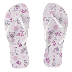 Chinelos teste padrão que indica animais do bebê do vinta