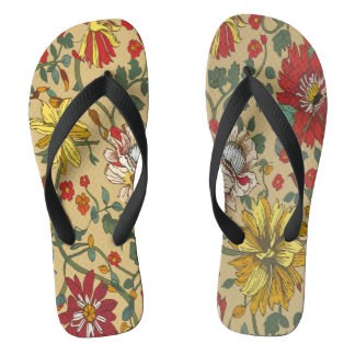 Chinelos Textura das flores