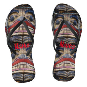 Chinelos Thunder_Cove Totem de Rosto Polar