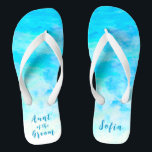 Chinelos Tia do Gradiente Azul de Aqua Minimalista do Groom<br><div class="desc">Esta Mínima Tia de Gradiente Azul Aqua dos chinelos do Groom é um presente memorável para os membros da festa de casamento: noiva, damas de honra, tia da noiva/noivo, madrinha de casamento... Eles adicionarão uma dose de na moda de brilho ao seu dia de casamento, festa de solteira ou outra...</div>