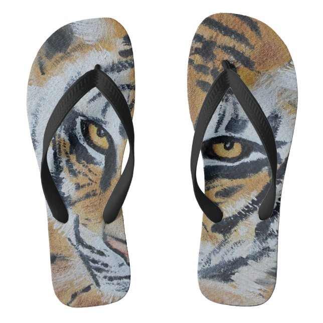 Chinelos Tiger Painting (Pé da cama)