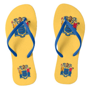 Chinelos Tirantes finos para adultos com a bandeira de Nova