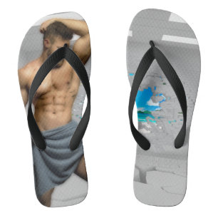 Chinelos Toalha de homem SlipperyJoe's parede de tijolo bra