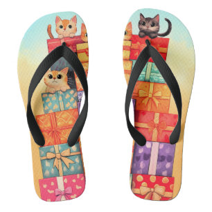 Chinelos Torre de aniversário do Meow Gift