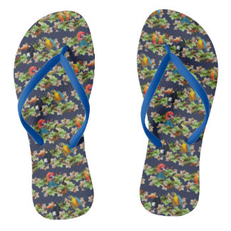 Chinelos Tropicais (Azul Marinho)