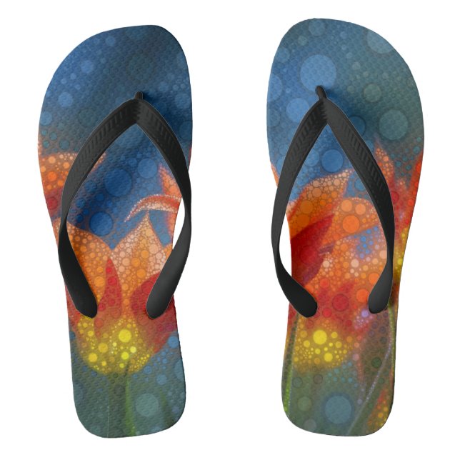 Chinelos Tulipas E Céu Azul (Pé da cama)