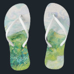 Chinelos Van Gogh. Campos de Trigo Verde Auvers. Impression<br><div class="desc">Chinelos "Green Wheat Fields,  Auvers" de Van Gogh. Greenery Impressionismo.</div>