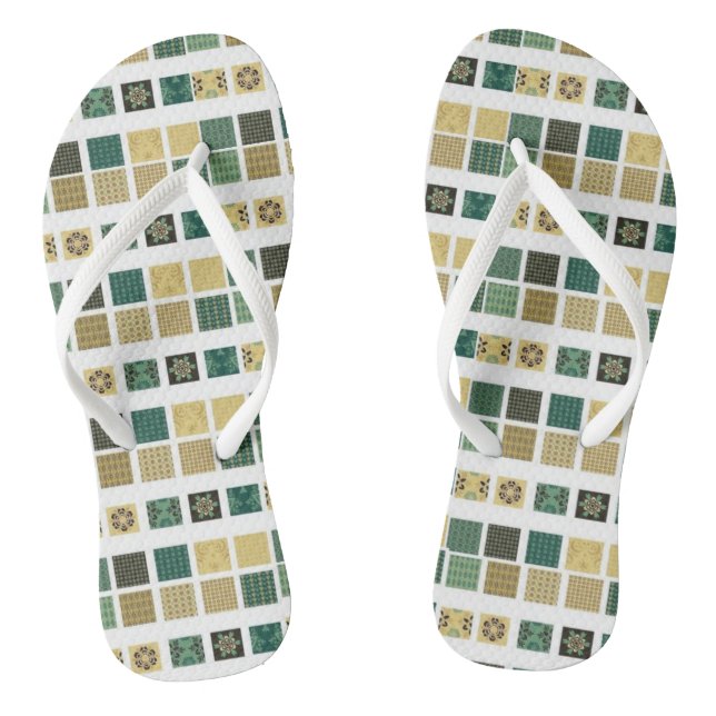 Chinelos Verde (Pé da cama)