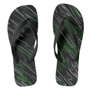 Chinelos Verde Preto Marbled
