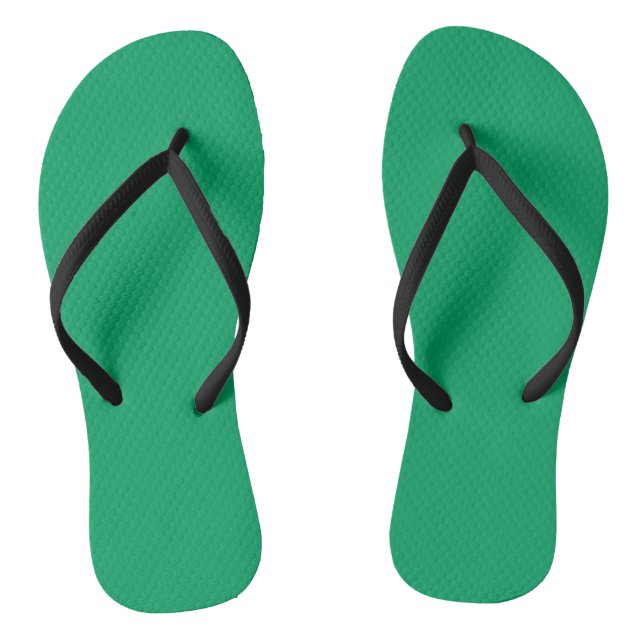 Chinelos Verde Shamrock Sólido (Pé da cama)