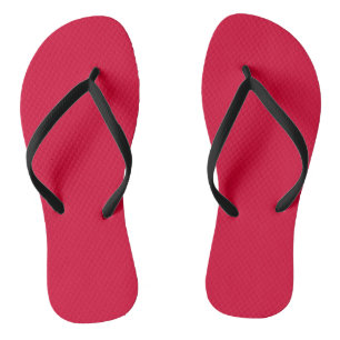 Chinelos Vermelho glorioso de creme sólido