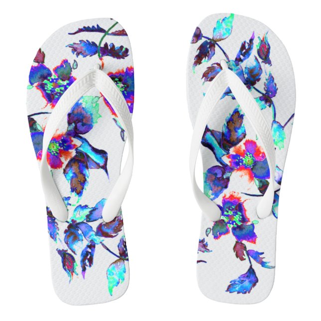 Chinelos Vintage Blue Rosa (Pé da cama)