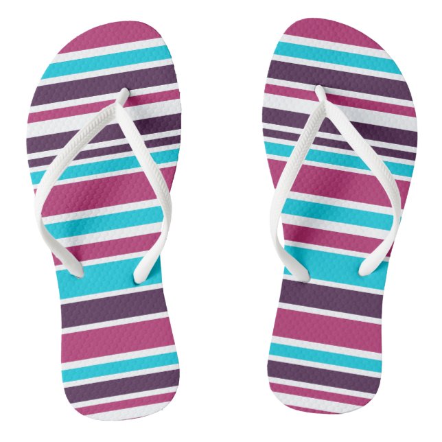 Chinelos Violeta Rosa E Roxo, Espalhada (Pé da cama)