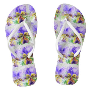 Chinelos Violeta Viola Amores-perfeitos Floral Flores Senho