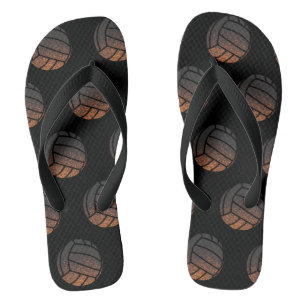 Chinelos Volei Laranja e Preto