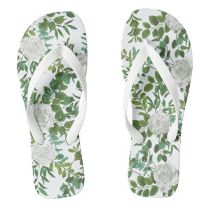 Chinelos White Rose Wedding Floral Classic
