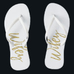 Chinelos Wifey com Tipografia Gold Foil<br><div class="desc">Chinelos Wifey com Tipografia Gold Foil</div>