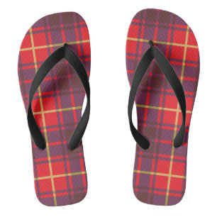Chinelos Xadrez de Tartan