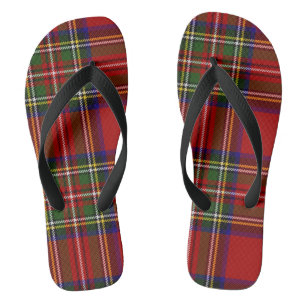 Chinelos Xadrez Real Stewart Tartan Padrão Escocês