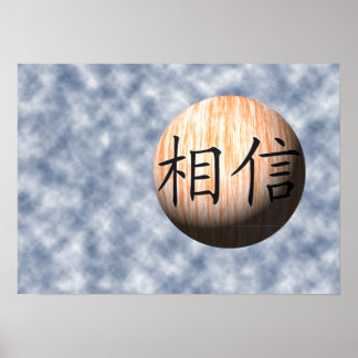 Chinês Acredita Poster