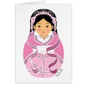 Chinês, Cartão HanFu Matryoshka