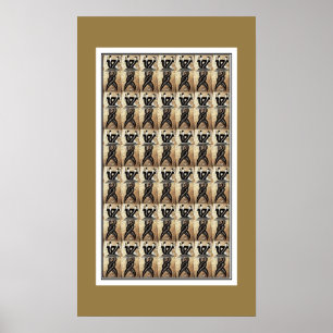 Chinês Nuva_fuxi da arte do vintage do poster